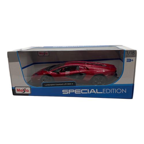 ミニカー Maisto ミニカー 1:18 ランボルギーニ カウンタック LPI8 00-4 レッド