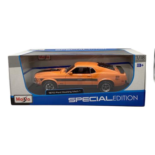 ミニカー Maisto ミニカー 1:18 1970 フォード マスタング マッハ 1 オレンジ
