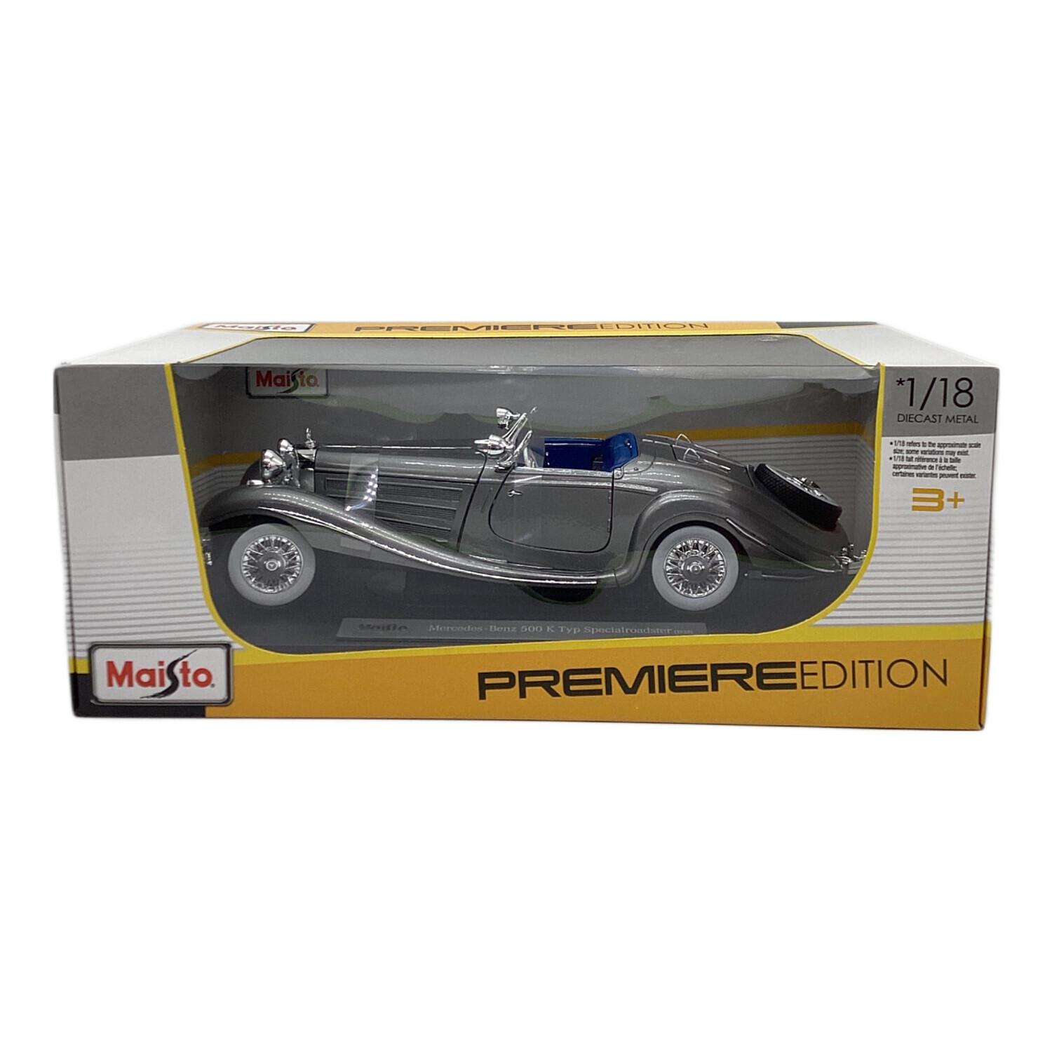 ミニカー Maisto ミニカー 1:18 PE 1936 メルセデス 500K シ ルバー