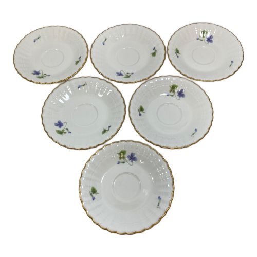 Noritake (ノリタケ) デミタスカップ&ソーサー すみれ 6Pセット