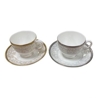 Wedgwood (ウェッジウッド) カップ&ソーサー セレスティアル・ゴールド＆セレスティアル・プラチナ 2Pセット