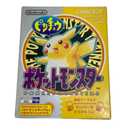 ゲームボーイ用ソフト ポケットモンスターピカチュウ版 -