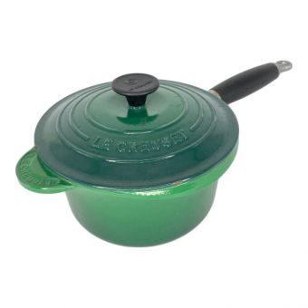 LE CREUSET (ルクルーゼ) 片手鍋 18cm グリーン ソースパン