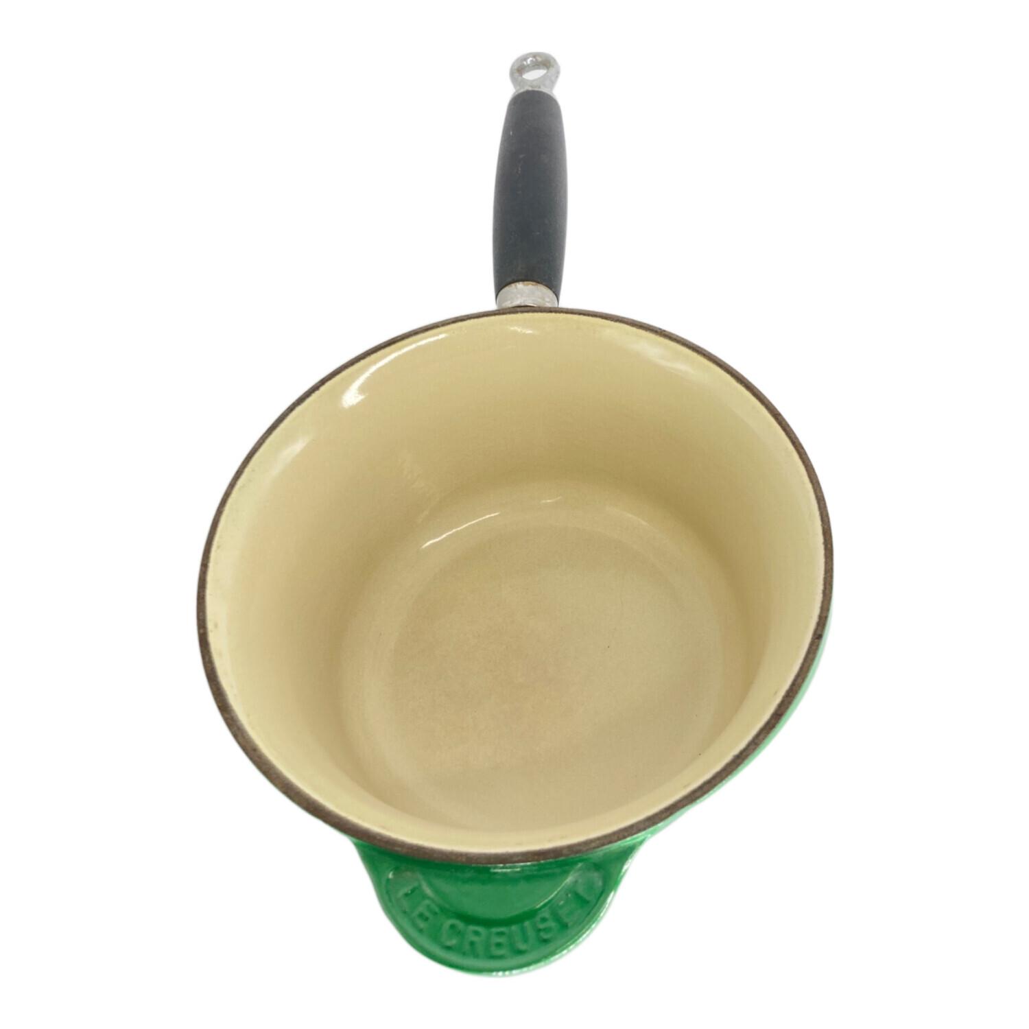 LE CREUSET (ルクルーゼ) 片手鍋 18cm グリーン ソースパン 