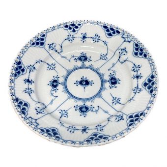 ROYAL COPENHAGEN (ロイヤル・コペンハーゲン) プレート 約20cm ブルーフルーテッド・フルレース