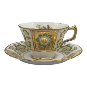 ROYAL CROWN DERBY (ロイヤルクラウンダービー) カップ&ソーサー グリーンダービーパネル