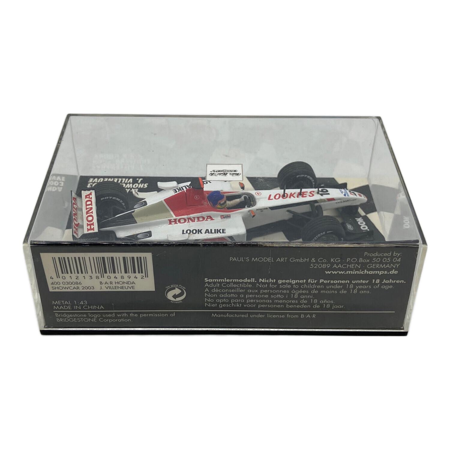 MINICHAMPS 1:18 ミニカー B.A.R Honda Showcar MINICHAMPS 100050004 Scale 1/18 | BAR F1 007 HONDA N 4 RACE