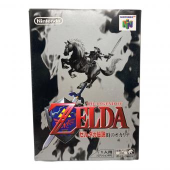 ゼルダの伝説時のオカリナ Nintendo64用ソフト メロディカードシール一部使用済み -