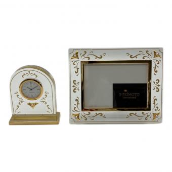 MIKIMOTO (ミキモト) 置時計 写真立て使用感有