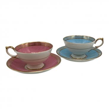 スポード　SPODE　フルールドリス　カップ＆ソーサー　6客　ゴールド spode (スポード) カップ&ソーサー 少々ヨゴレ有 フルールドリス