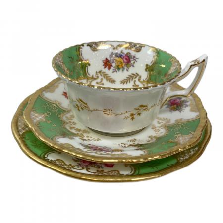 【中古】コールポート　バットウィングコバルト　トリオ　カップ＆ソーサー&プレート 激レアカラー】コールポート☆バットウィング アンティーク・ティー