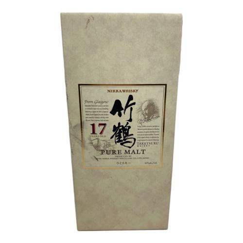 ニッカ ジャパニーズウィスキー 700ml 竹鶴 17年ピュアモルト 未開封