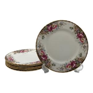 ROYAL ALBERT (ロイヤルアルバート) プレート オータムローズ 6Pセット