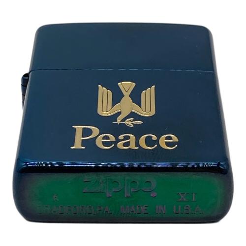 ZIPPO Peace 1995年製 ブルーチタン