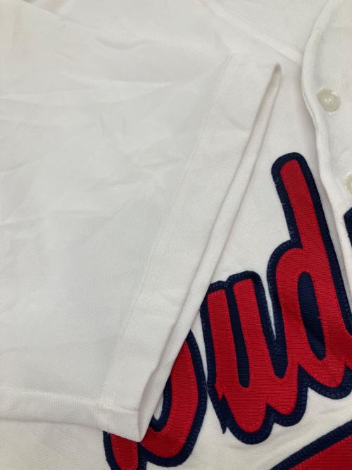 DON ALLESON ATHLETIC Budweiser 90sベースボールシャツ USA製 古着 メンズ SIZE L ホワイト