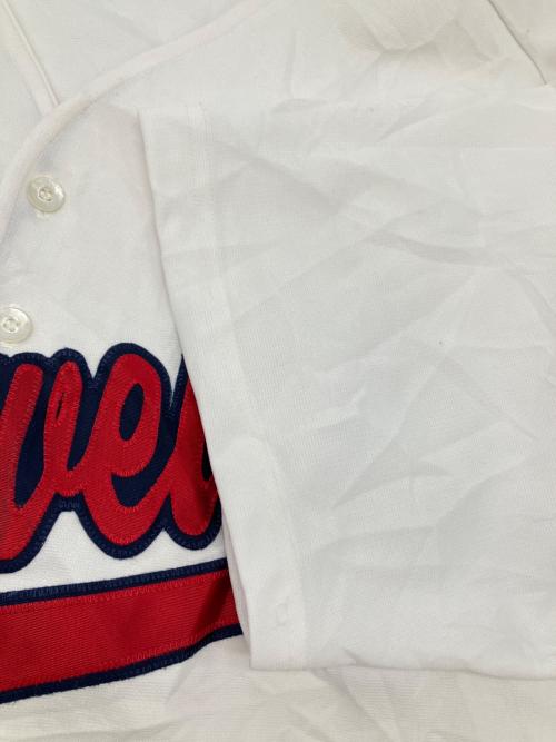 DON ALLESON ATHLETIC Budweiser 90sベースボールシャツ USA製 古着 メンズ SIZE L ホワイト