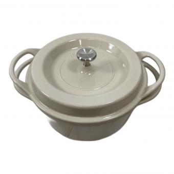 VERMICULAR (バーミキュラ) 両手鍋 SIZE 22cm アイボリー Oven Pot Round