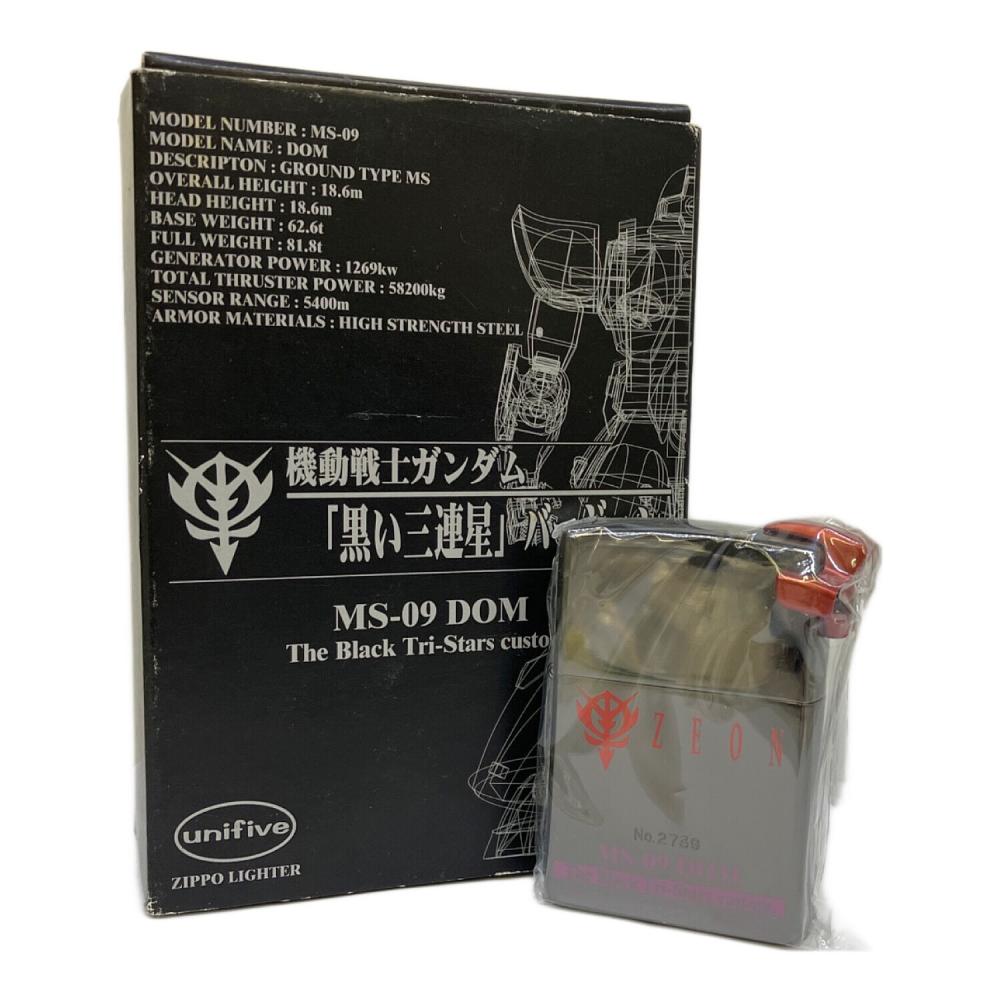 ZIPPO 機動戦士ガンダム 　黒い三連星ver DOM　シリアル有 ZIPPO (ジッポー) ZIPPO シリアル2739 MS-09 DOM 黒い三連星バージョン