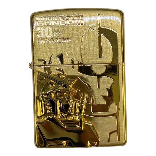 ガンダム ZIPPO 30周年アニバーサリーゴールドバージョン NO.2 ガンダム＆シャア専用ザク