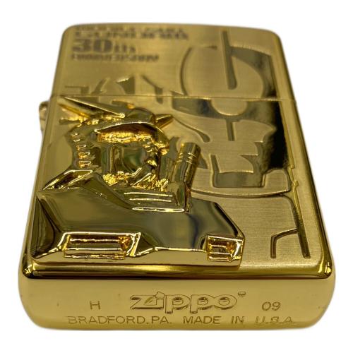 ガンダム ZIPPO 30周年アニバーサリーゴールドバージョン NO.2 ガンダム＆シャア専用ザク