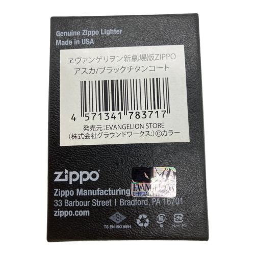 エヴァンゲリオン新劇場版 (エヴァンゲリオンシンゲキジョウバン) ZIPPO アスカ ブラックチタンコート シリアル2767