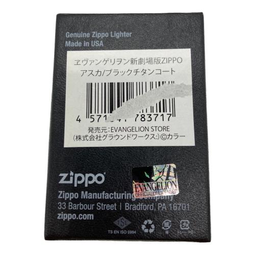 エヴァンゲリオン新劇場版 (エヴァンゲリオンシンゲキジョウバン) ZIPPO アスカ ブラックチタンコート シリアル2724