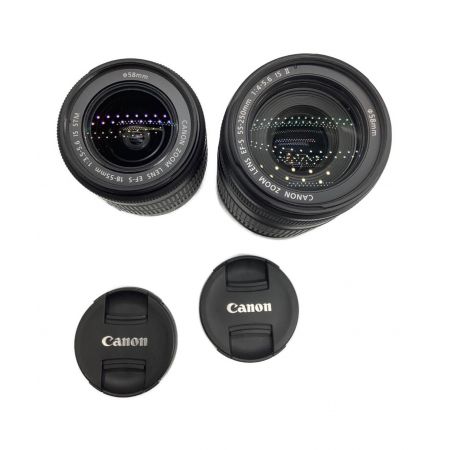 CANON (キャノン) 一眼レフカメラ ダブルズームレンズキット レンズフード付 EOS Kiss X7 031074000256