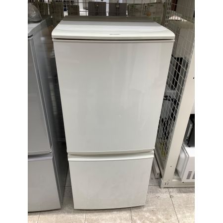 SHARP (シャープ) 2ドア冷蔵庫 SJ-D14B-W 2016年製 137L クリーニング済