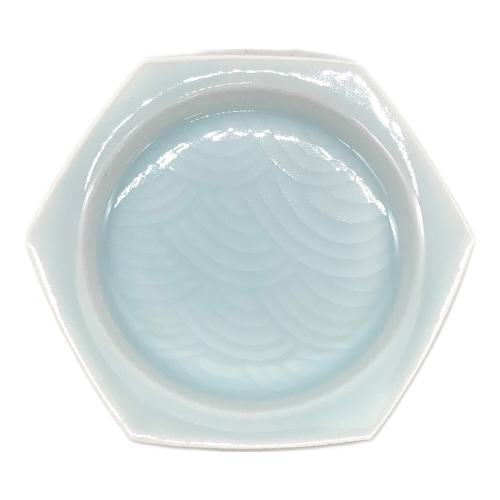 快山窯 (カイザンガマ) 角皿 5Pセット 青白磁｜トレファクONLINE