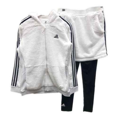 adidas (アディダス) ゴルフウェア(トップス) レディース SIZE L ホワイト セットアップ3点セット GV1241