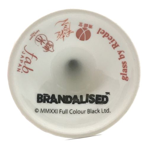 Brandalised (ブランダライズド) 鏑木ワイングラス 鏑木商舗 色絵唐草 Balloon Girl (赤)