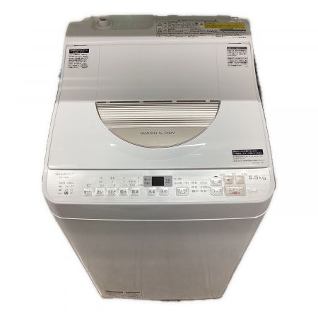 SHARP (シャープ) 縦型洗濯乾燥機	 325 5.5kg ES-TX5B-N 2017年製 クリーニング済 50Hz／60Hz