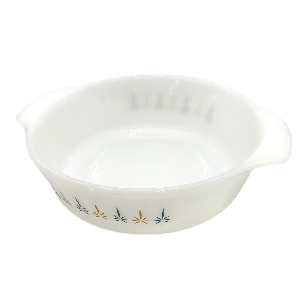 Fire King (ファイヤーキング) キャセロール ホワイト キャンドル