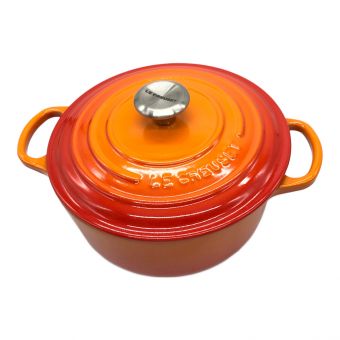 LE CREUSET (ルクルーゼ) 両手鍋 オレンジ 2.4L