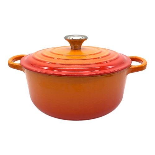 LE CREUSET (ルクルーゼ) 両手鍋 オレンジ 2.4L