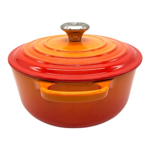 LE CREUSET (ルクルーゼ) 両手鍋 オレンジ 2.4L