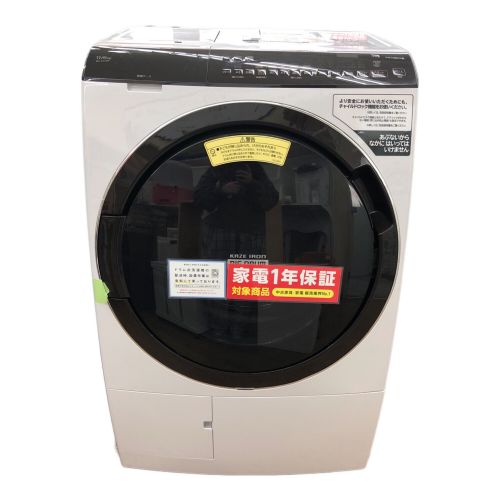 HITACHI (ヒタチ) ドラム式洗濯乾燥機 11.0kg 6.0㎏ BD-SX110FL 2020年製 輸送用ボルト付 クリーニング済 50Hz／60Hz