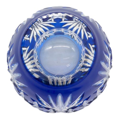 KAGAMI CRYSTAL (カガミクリスタル) 冷酒江戸切子グラス 笹っ葉に斜十文字 ペア