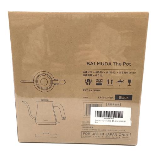 BALMUDA (バルミューダ) 電気ケトル KPT01JP-BK 程度S(未使用品) 未使用品