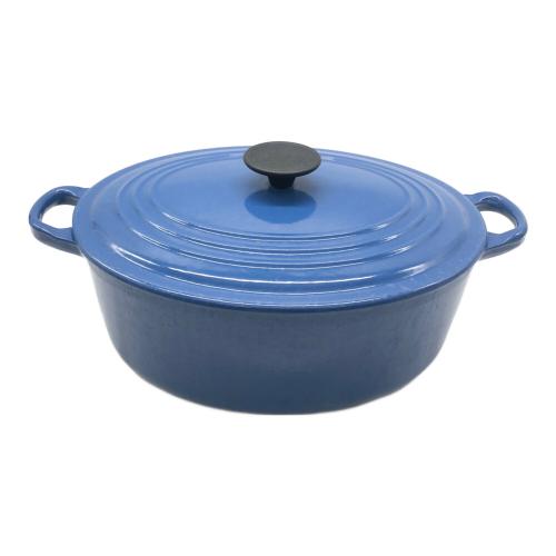 LE CREUSET (ルクルーゼ) 両手鍋 29cm ブルー ココットオーバル
