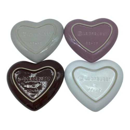 LE CREUSET (ルクルーゼ) ハートプレート 4Pセット