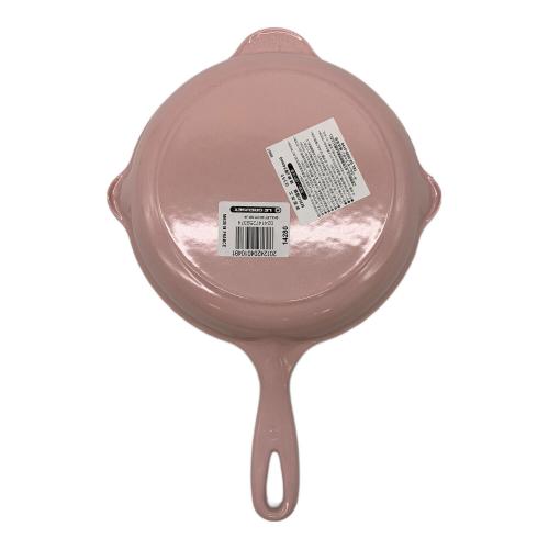 LE CREUSET (ルクルーゼ) ホーロースキレット 20㎝ ピンク 箱付き