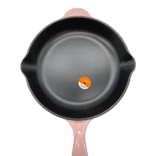 LE CREUSET (ルクルーゼ) ホーロースキレット 20㎝ ピンク 箱付き