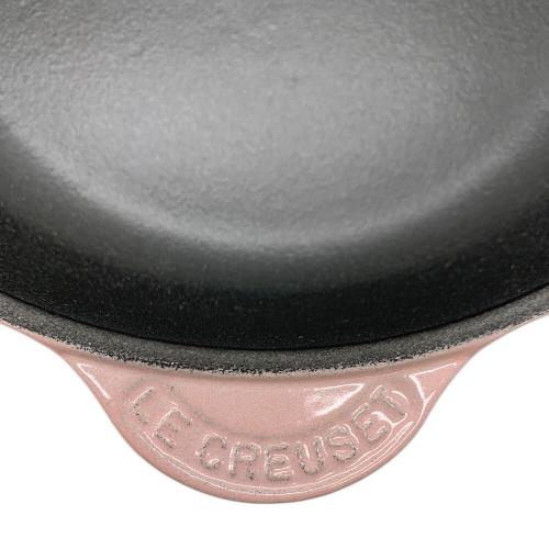 LE CREUSET (ルクルーゼ) ホーロースキレット 20㎝ ピンク 箱付き