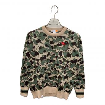 MUNSING WEAR (マンシングウェア) ゴルフウェア(トップス) レディース SIZE M ベージュ×カーキ セーター カモフラージュ MEWWJL03P