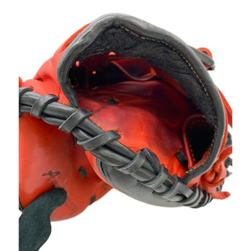 HATAKEYAMA (ハタケヤマ) 軟式グローブ レッド×ブラック 30th モデル ヨゴレ・スレ有 PRO-J L2