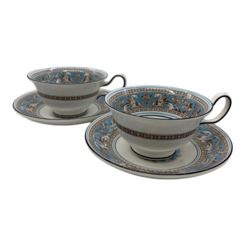 Wedgwood (ウェッジウッド) カップ&ソーサー フロレンティーン・ターコイズ 2Pセット