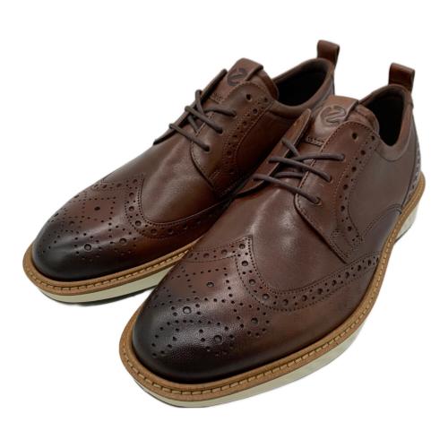 ECCO (エコー) レザーシューズ メンズ SIZE 26.5cm ブラウン ウイングチップ