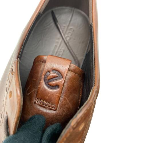 ECCO (エコー) レザーシューズ メンズ SIZE 26.5cm ブラウン ウイングチップ