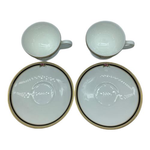 Wedgwood (ウェッジウッド) カップ&ソーサー 黒壺刻印 クリオ(ライン) 2Pセット